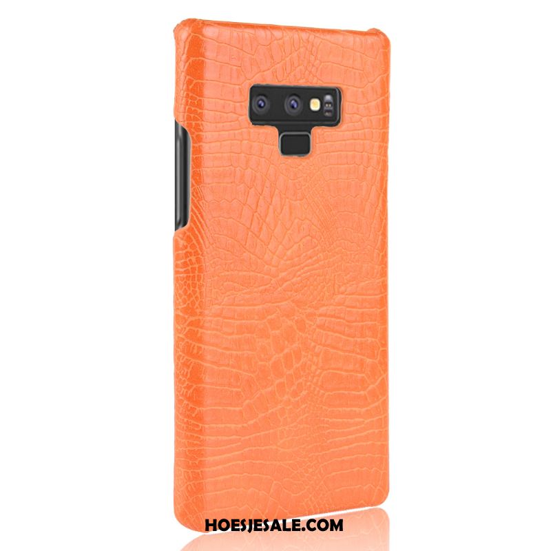 Samsung Galaxy Note 9 Hoesje Hoes Bescherming Hard Rood Leer Kopen