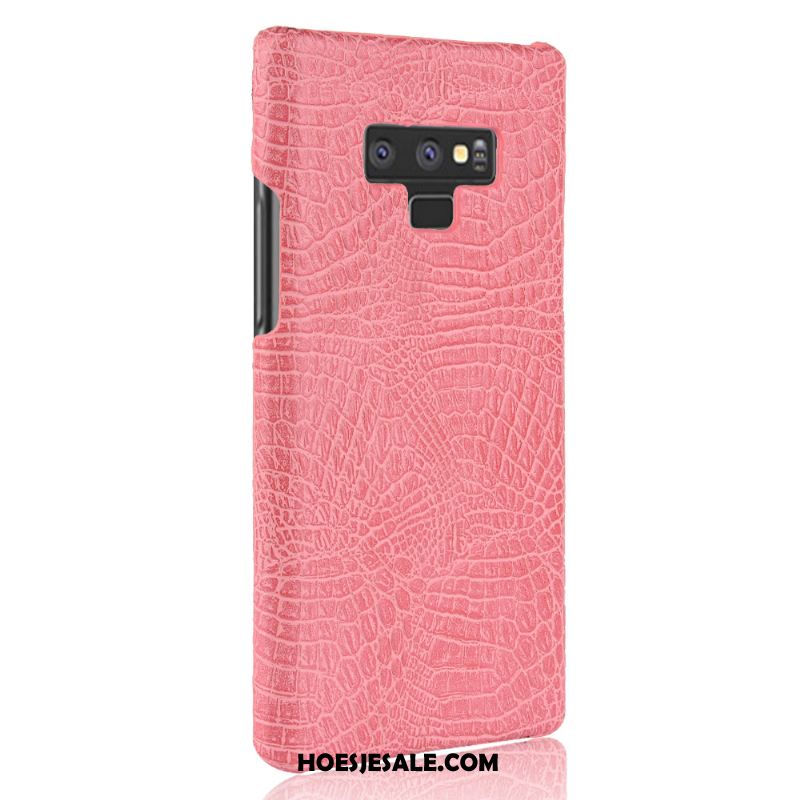 Samsung Galaxy Note 9 Hoesje Hoes Bescherming Hard Rood Leer Kopen