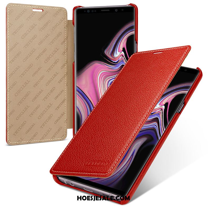 Samsung Galaxy Note 9 Hoesje Hoes Nieuw Ster Leren Etui Folio Kopen