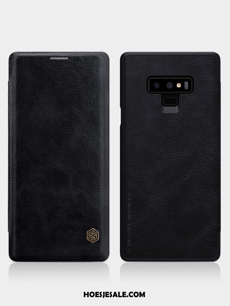 Samsung Galaxy Note 9 Hoesje Leren Etui Geel Ster Kaart Mobiele Telefoon Sale