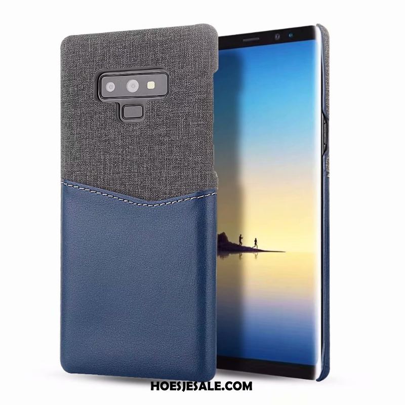 Samsung Galaxy Note 9 Hoesje Leren Etui Zwart Hoes Bescherming Verbinding Kopen