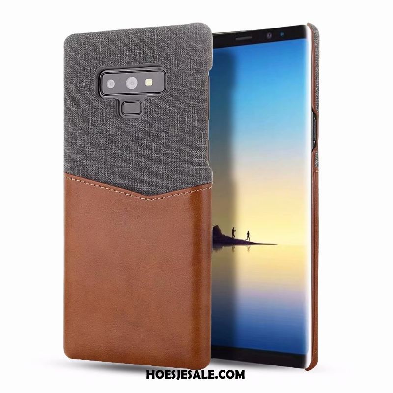 Samsung Galaxy Note 9 Hoesje Leren Etui Zwart Hoes Bescherming Verbinding Kopen