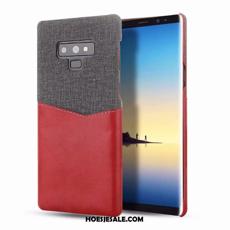 Samsung Galaxy Note 9 Hoesje Leren Etui Zwart Hoes Bescherming Verbinding Kopen