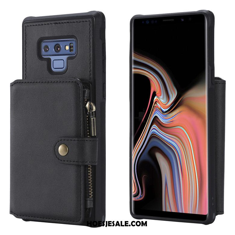 Samsung Galaxy Note 9 Hoesje Rits Mobiele Telefoon Blauw Trend Hoes Sale