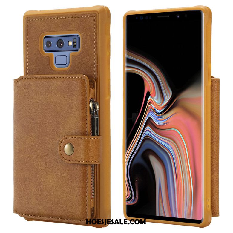 Samsung Galaxy Note 9 Hoesje Rits Mobiele Telefoon Blauw Trend Hoes Sale