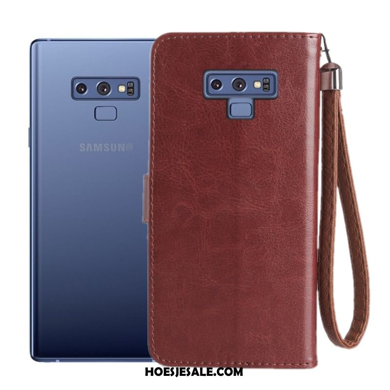 Samsung Galaxy Note 9 Hoesje Roze Mobiele Telefoon Leren Etui Ster Zacht Korting