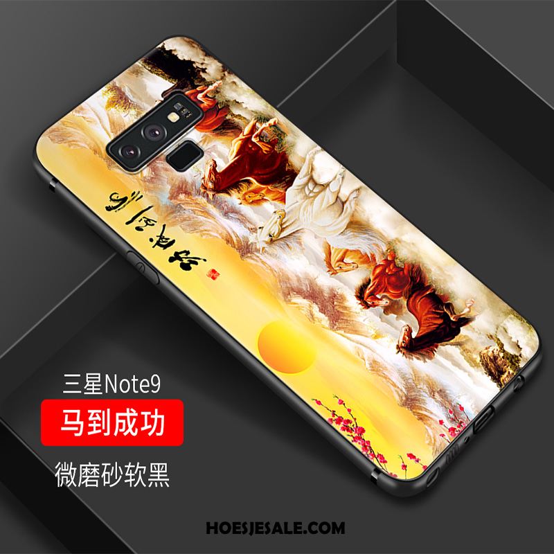 Samsung Galaxy Note 9 Hoesje Wind Anti-fall Vintage All Inclusive Kleur Sale