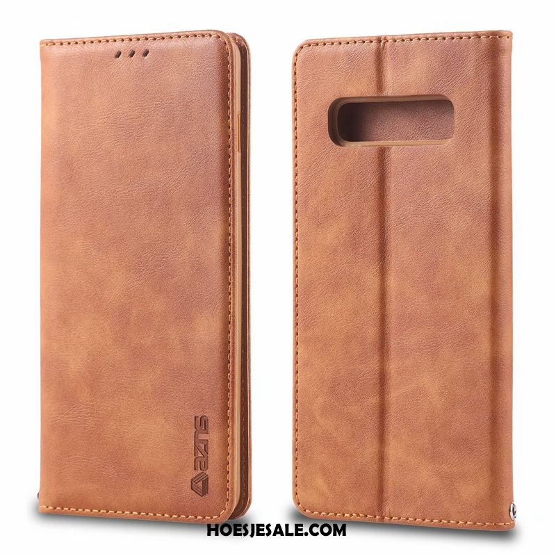 Samsung Galaxy S10 5g Hoesje Elegante Ster Leren Etui Kaart Bescherming Online