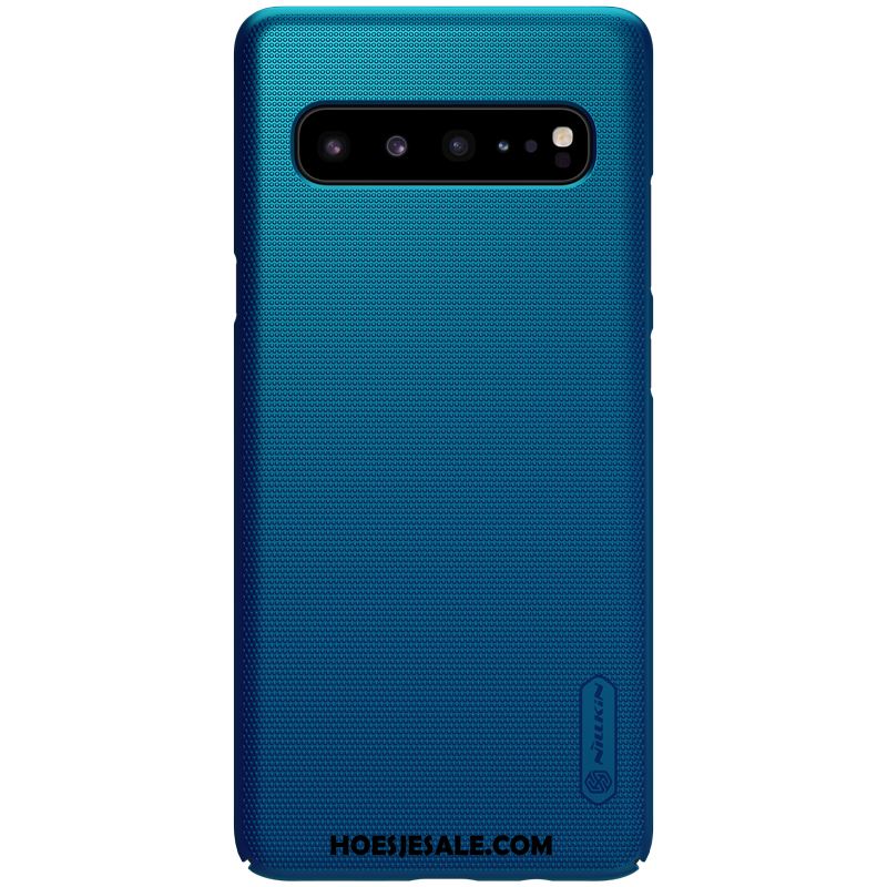 Samsung Galaxy S10 5g Hoesje Goud Blauw Hoes Bescherming Antislip Winkel