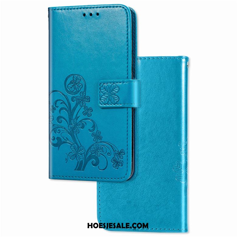 Samsung Galaxy S10 5g Hoesje Leren Etui Bescherming Blauw Anti-fall Ster Online