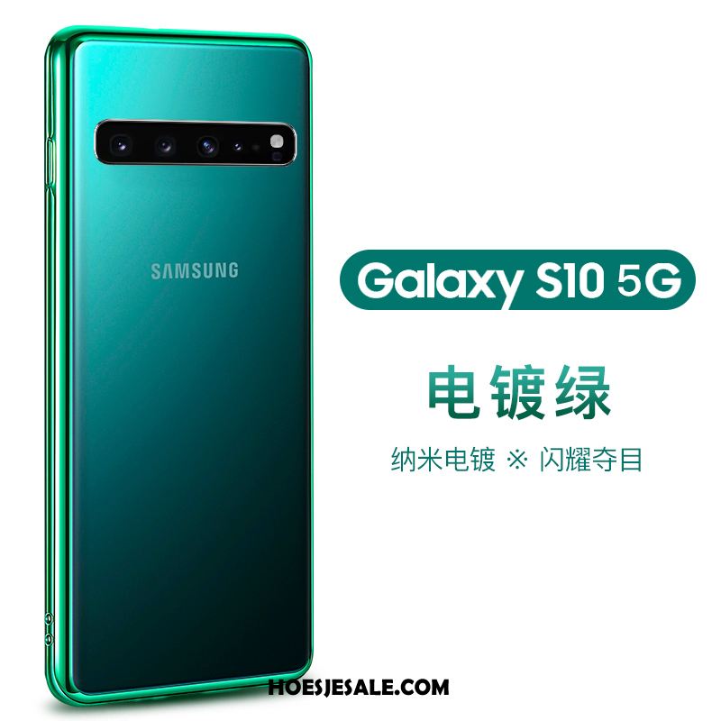 Samsung Galaxy S10 5g Hoesje Mobiele Telefoon Groen Plating Bescherming Hoes Online