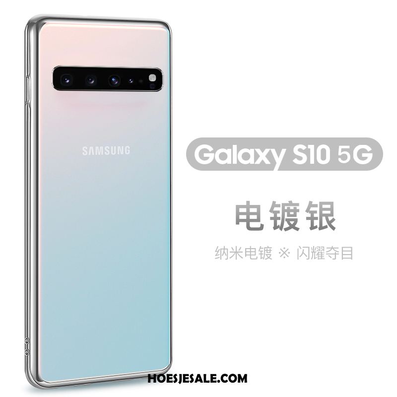 Samsung Galaxy S10 5g Hoesje Mobiele Telefoon Groen Plating Bescherming Hoes Online