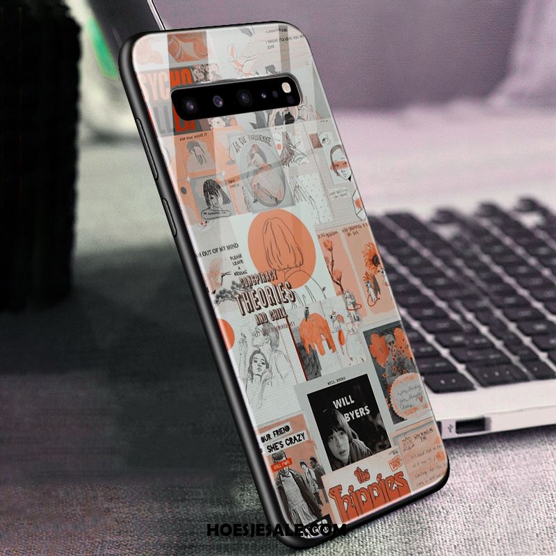 Samsung Galaxy S10 5g Hoesje Mobiele Telefoon Ster All Inclusive Glas Groen Goedkoop