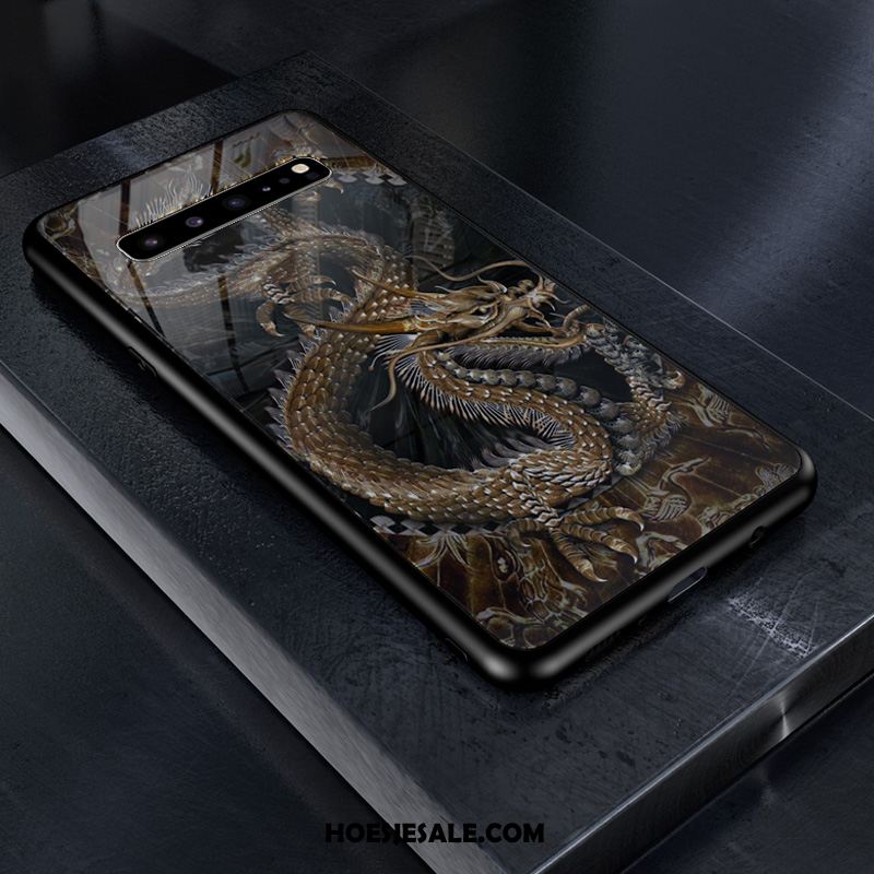 Samsung Galaxy S10 5g Hoesje Skärmskydd Ster Tempereren Glas Patroon Sale