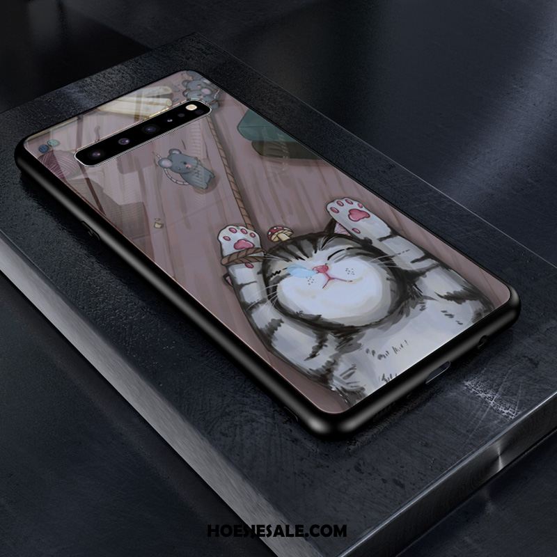 Samsung Galaxy S10 5g Hoesje Skärmskydd Ster Tempereren Glas Patroon Sale