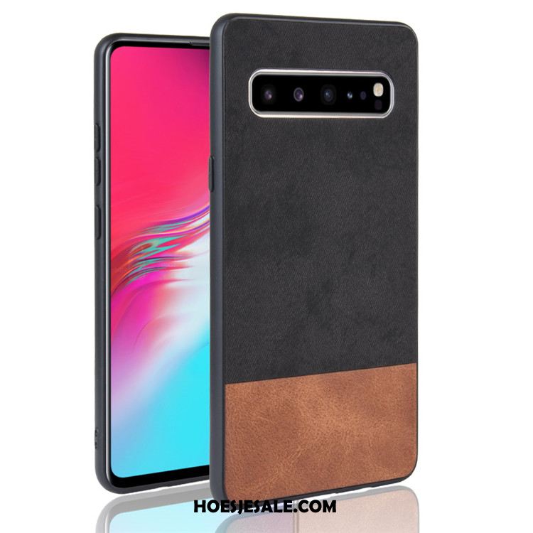 Samsung Galaxy S10 5g Hoesje Ster Bescherming Denim Leer Gemengde Kleuren Kopen