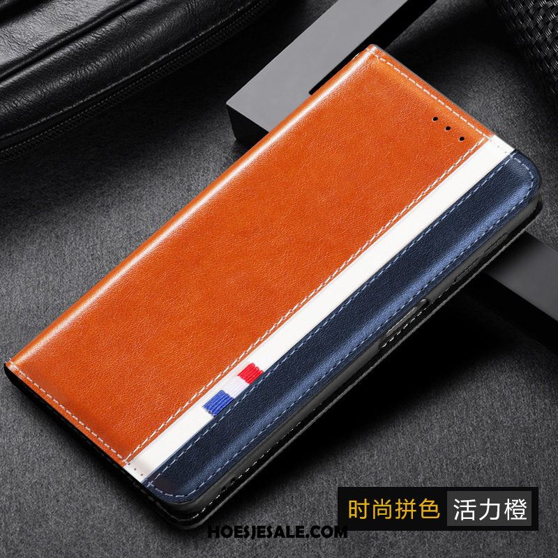 Samsung Galaxy S10 5g Hoesje Ster Folio Mobiele Telefoon Blauw Leren Etui Goedkoop