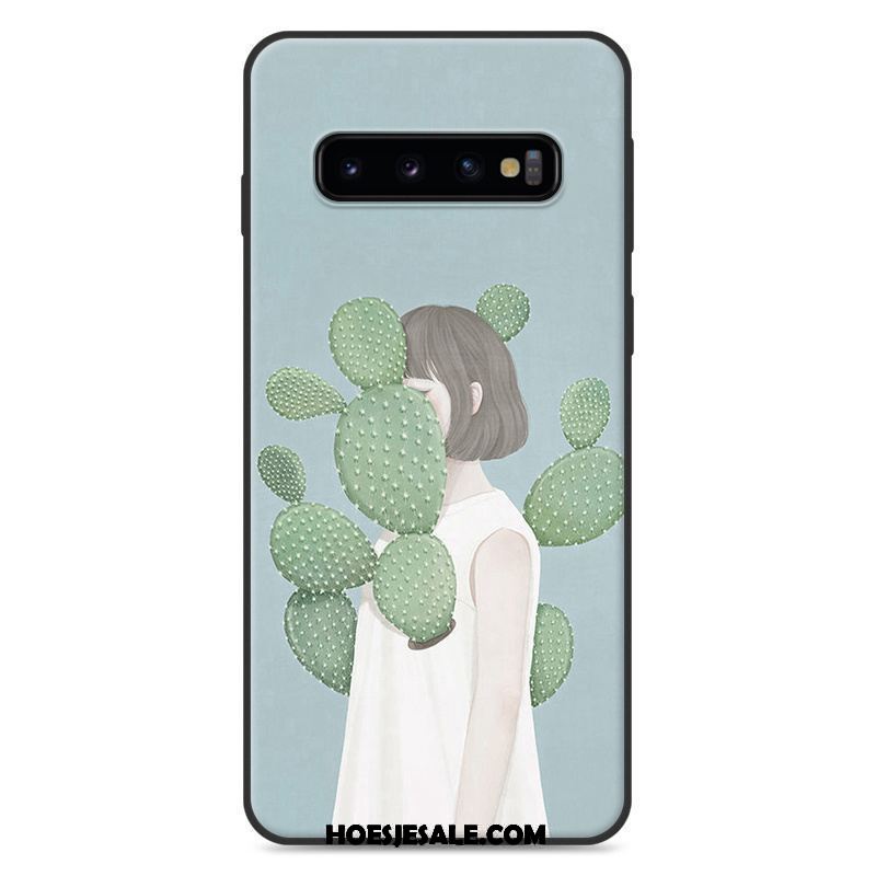 Samsung Galaxy S10+ Hoesje All Inclusive Ster Hanger Siliconen Blauw Kopen