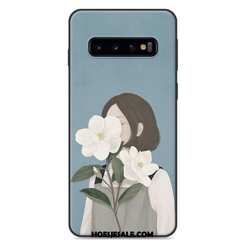 Samsung Galaxy S10+ Hoesje All Inclusive Ster Hanger Siliconen Blauw Kopen