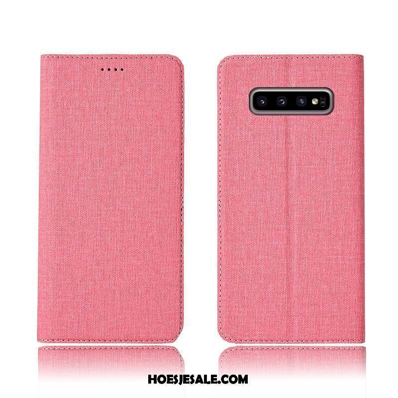 Samsung Galaxy S10 Hoesje Anti-fall All Inclusive Katoen En Linnen Nieuw Hoes Sale