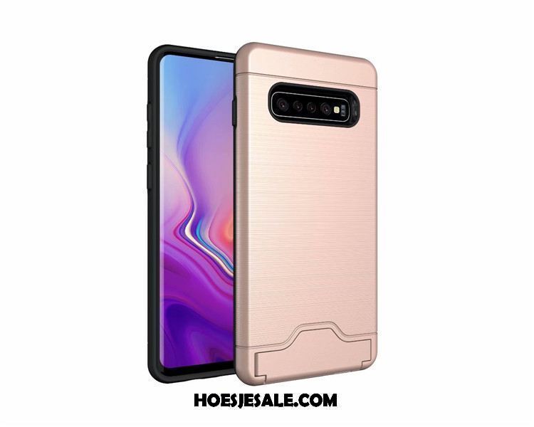 Samsung Galaxy S10 Hoesje Anti-fall Kaart Mobiele Telefoon Eenvoudige Ster Kopen