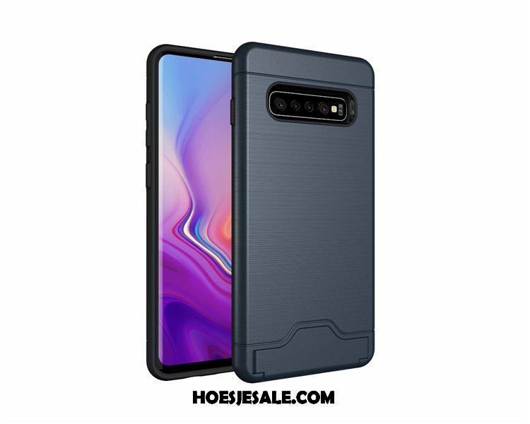 Samsung Galaxy S10 Hoesje Anti-fall Kaart Mobiele Telefoon Eenvoudige Ster Kopen