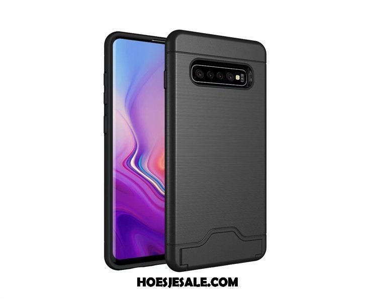 Samsung Galaxy S10 Hoesje Anti-fall Kaart Mobiele Telefoon Eenvoudige Ster Kopen