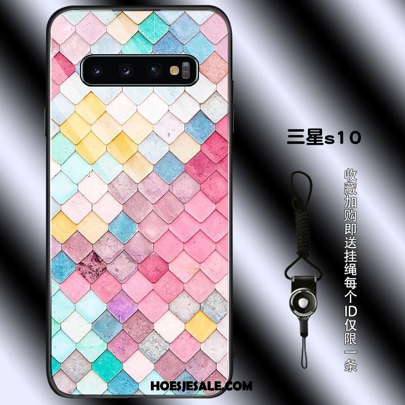 Samsung Galaxy S10 Hoesje Anti-fall Net Red Verbinding Ster Kleur Online