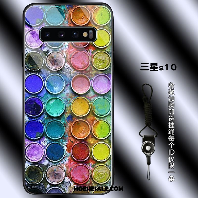 Samsung Galaxy S10 Hoesje Anti-fall Net Red Verbinding Ster Kleur Online