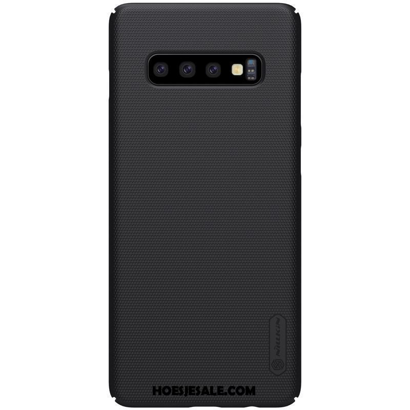 Samsung Galaxy S10+ Hoesje Anti-fall Schrobben Hard Goud Hoes Sale