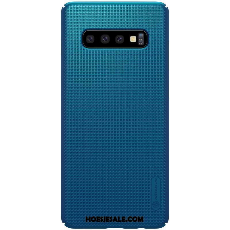 Samsung Galaxy S10+ Hoesje Anti-fall Schrobben Hard Goud Hoes Sale