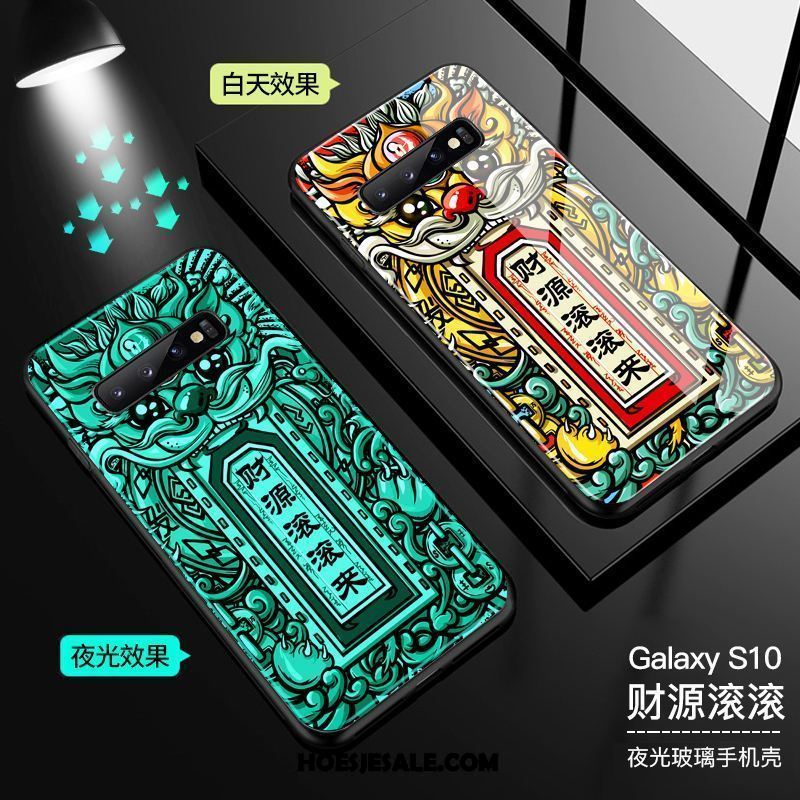 Samsung Galaxy S10 Hoesje Chinese Stijl Glas All Inclusive Ster Lichtende Goedkoop