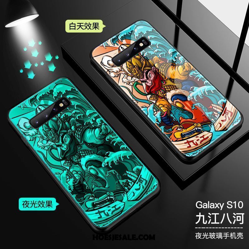Samsung Galaxy S10 Hoesje Chinese Stijl Glas All Inclusive Ster Lichtende Goedkoop