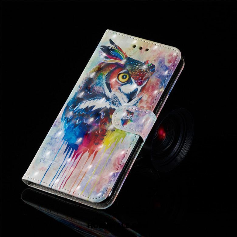 Samsung Galaxy S10 Hoesje Clamshell Blauw Mobiele Telefoon Leren Etui Zacht Winkel