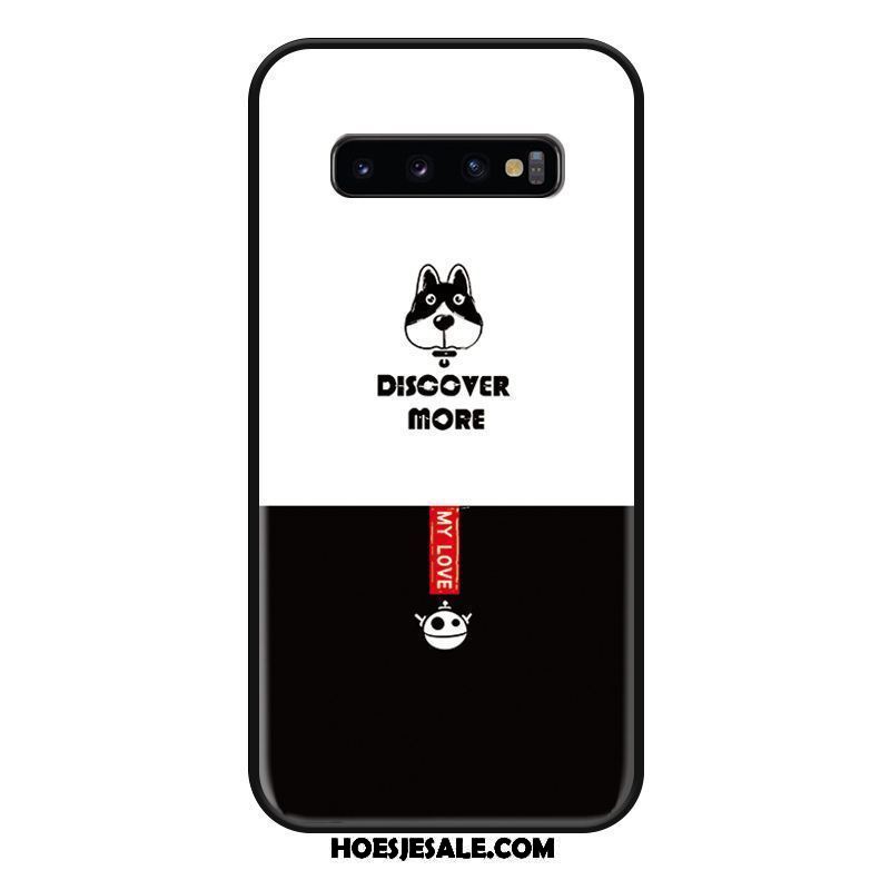 Samsung Galaxy S10+ Hoesje Eenvoudige Hond Schrobben Mode Lovers Kopen