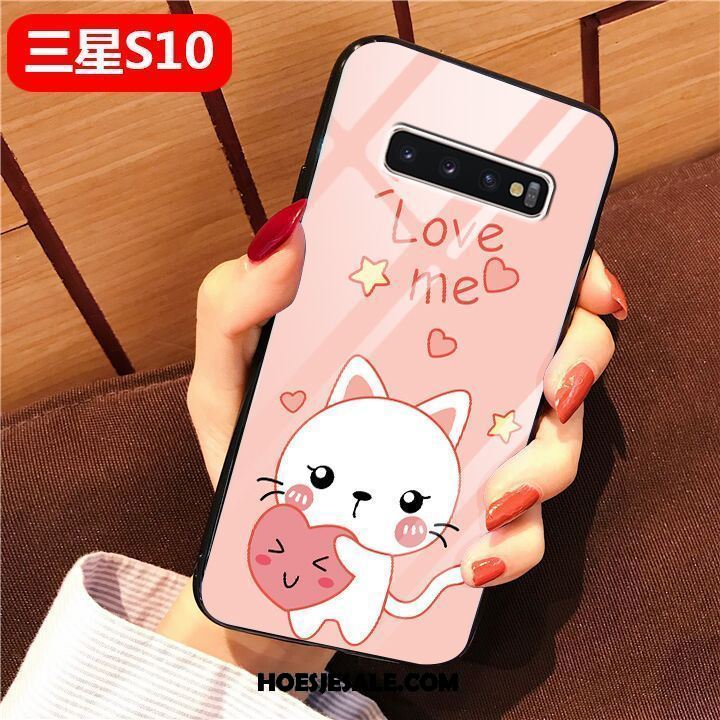 Samsung Galaxy S10 Hoesje Eenvoudige Spotprent Kunst Glas Bescherming Sale