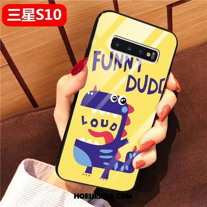 Samsung Galaxy S10 Hoesje Eenvoudige Spotprent Kunst Glas Bescherming Sale