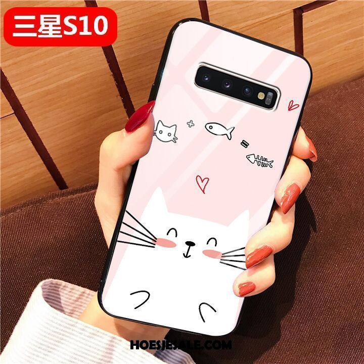 Samsung Galaxy S10 Hoesje Eenvoudige Spotprent Kunst Glas Bescherming Sale