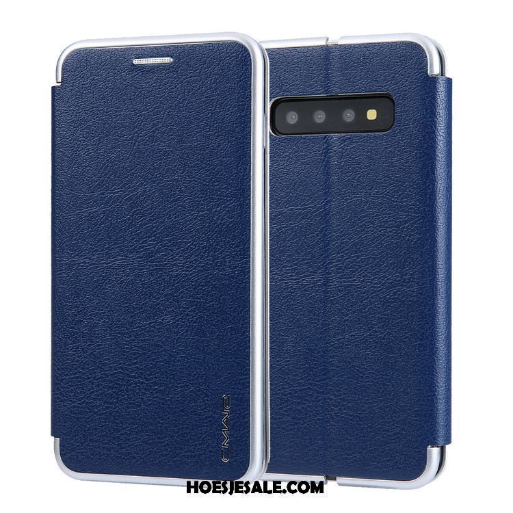 Samsung Galaxy S10+ Hoesje Folio Kaart Ster All Inclusive Leren Etui Korting