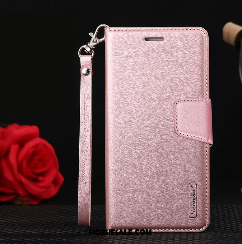 Samsung Galaxy S10+ Hoesje Hanger Leren Etui Folio Anti-fall Zacht Korting