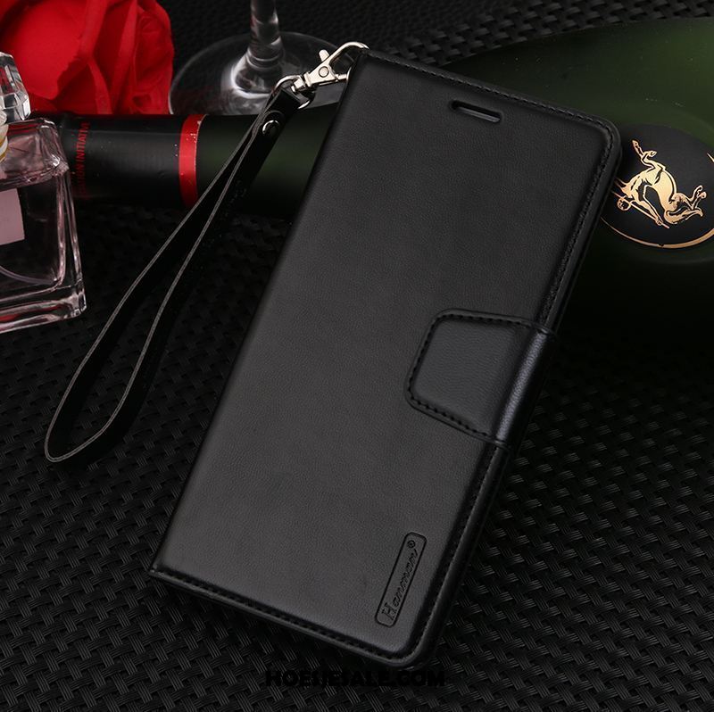 Samsung Galaxy S10+ Hoesje Hanger Leren Etui Folio Anti-fall Zacht Korting