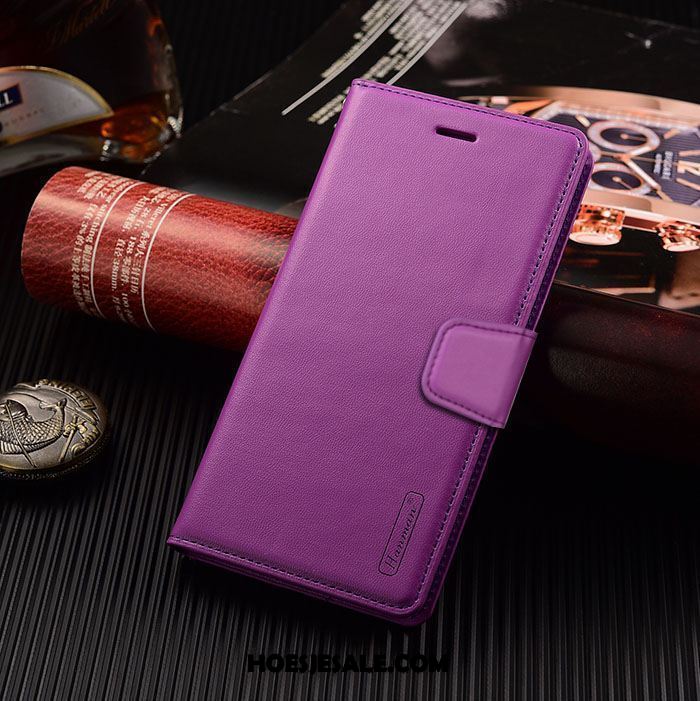 Samsung Galaxy S10+ Hoesje Hanger Leren Etui Folio Anti-fall Zacht Korting