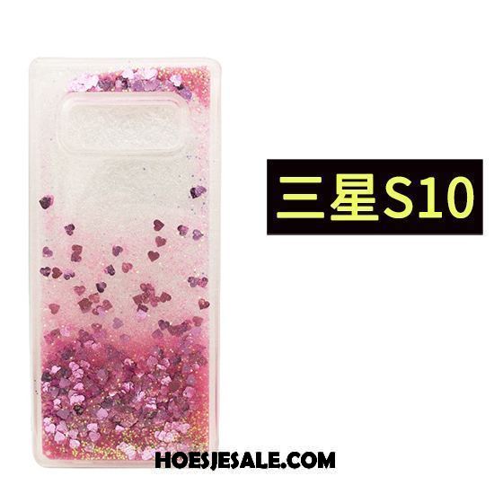 Samsung Galaxy S10 Hoesje Roze Groen Hoes Gasbag Drijfzand Kopen