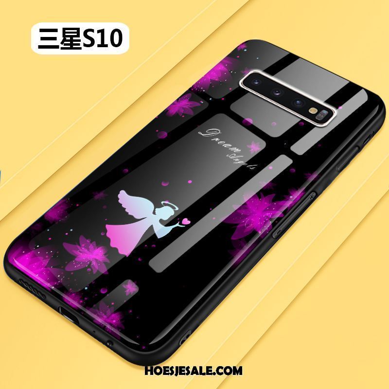 Samsung Galaxy S10 Hoesje Siliconen Bloemen Scheppend Bescherming Mobiele Telefoon Goedkoop