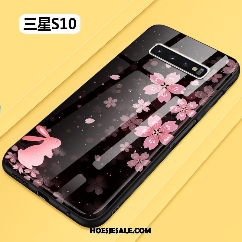 Samsung Galaxy S10 Hoesje Siliconen Bloemen Scheppend Bescherming Mobiele Telefoon Goedkoop