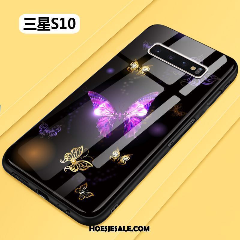 Samsung Galaxy S10 Hoesje Siliconen Bloemen Scheppend Bescherming Mobiele Telefoon Goedkoop