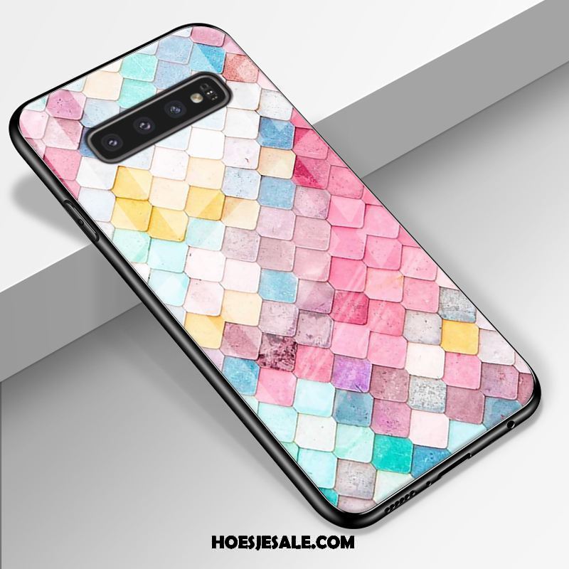 Samsung Galaxy S10+ Hoesje Trend Hoes Persoonlijk Glas Anti-fall Sale