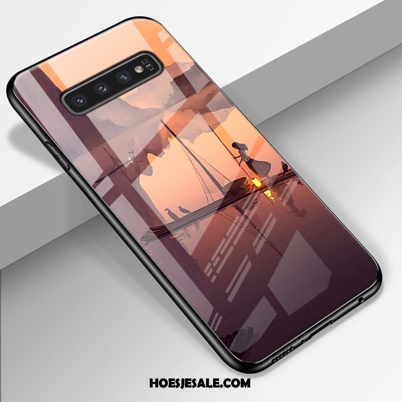 Samsung Galaxy S10+ Hoesje Trend Hoes Persoonlijk Glas Anti-fall Sale