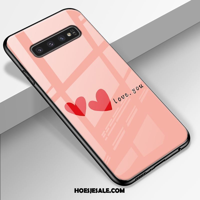 Samsung Galaxy S10+ Hoesje Trend Hoes Persoonlijk Glas Anti-fall Sale