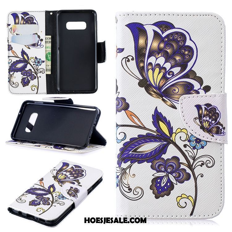 Samsung Galaxy S10 Hoesje Trend Leren Etui Hoes Folio Zwart Online